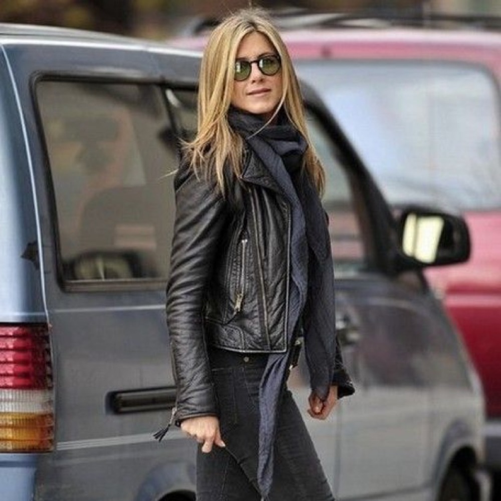 Wilson’s Leather Black Rivet Zip Black Jacket